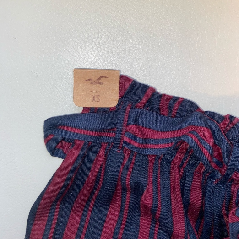 striped flare dress pants